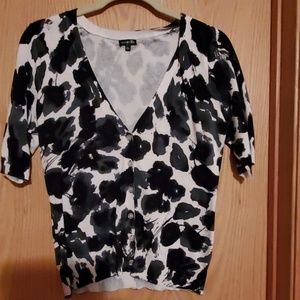 Black,  white and gray top